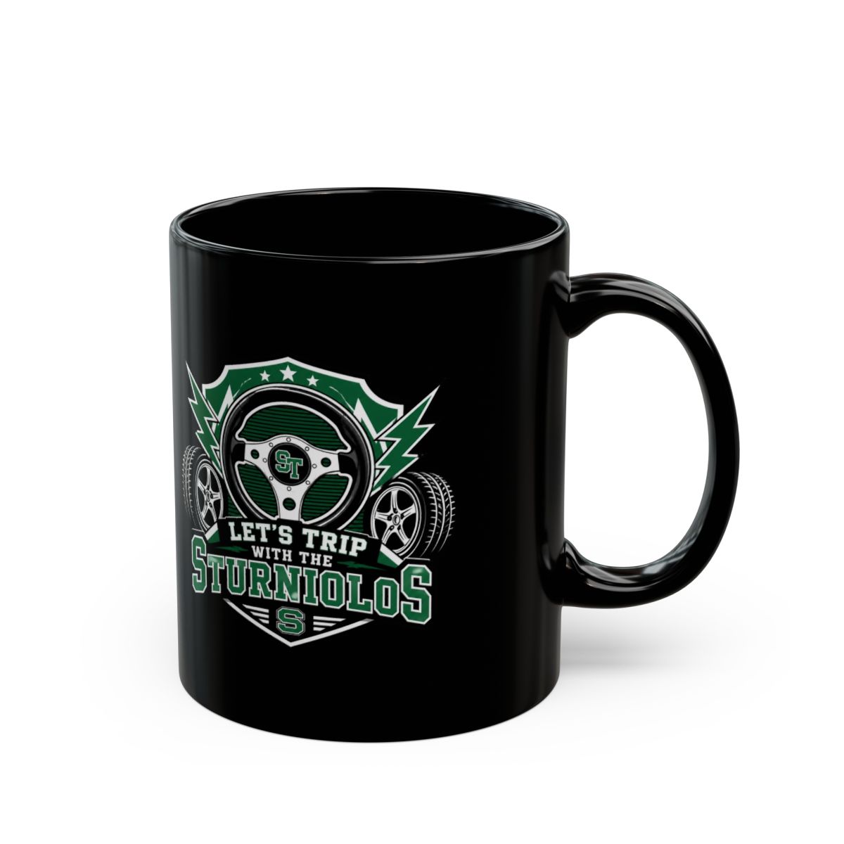 Sturniolo Triplets "s Trip with the Sturniolos" Black Mug - Official mugs merchandise
