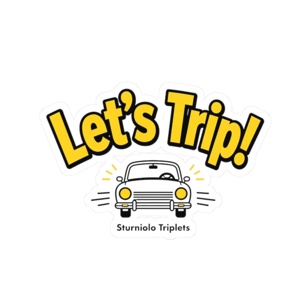 Sturniolo Triplets "Let’s Trip!" Sticker - Official stickers merchandise