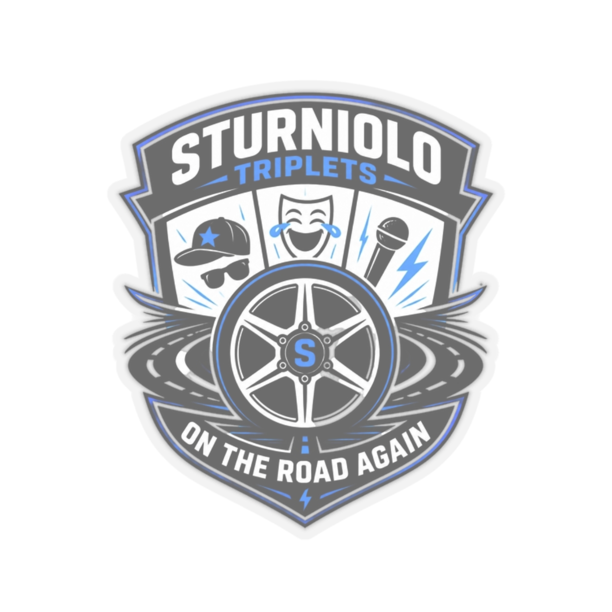 Sturniolo Triplets "Sturniolo Triplets On the Road Again" Sticker - Official stickers merchandise