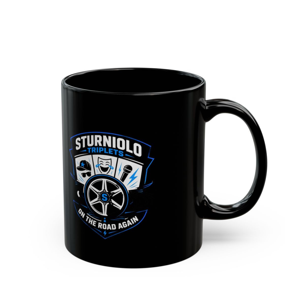 Sturniolo Triplets "Sturniolo Triplets On the Road Again" Black Mug - Official mugs merchandise
