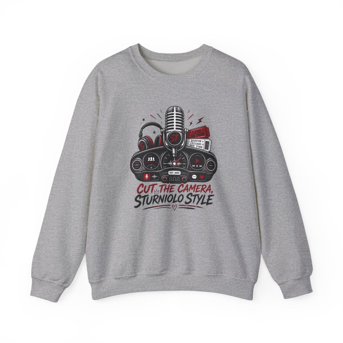 Sturniolo Triplets "Cut the Camera, Sturniolo Style" Crewneck - Official sweatshirts merchandise