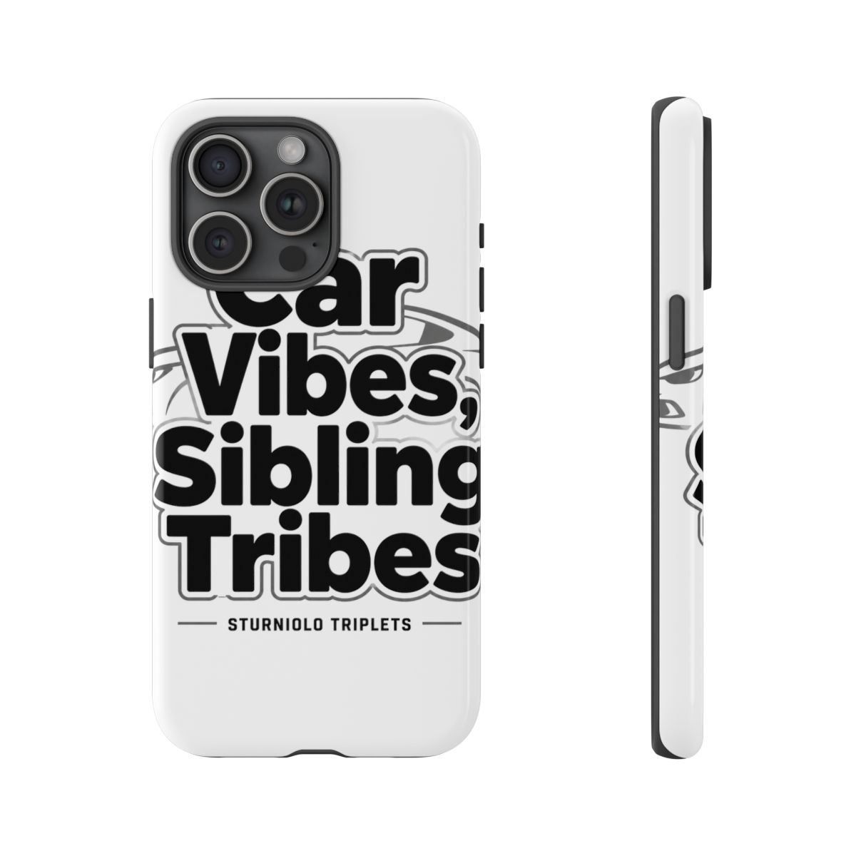 Sturniolo Triplets "Car Vibes, Sibling Tribes" Phone Case - alternate angle 2, merchandise