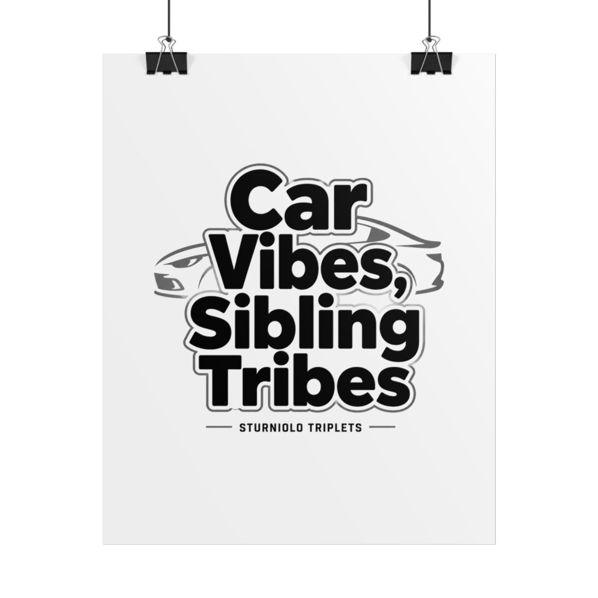 Sturniolo Triplets "Car Vibes, Sibling Tribes" Poster