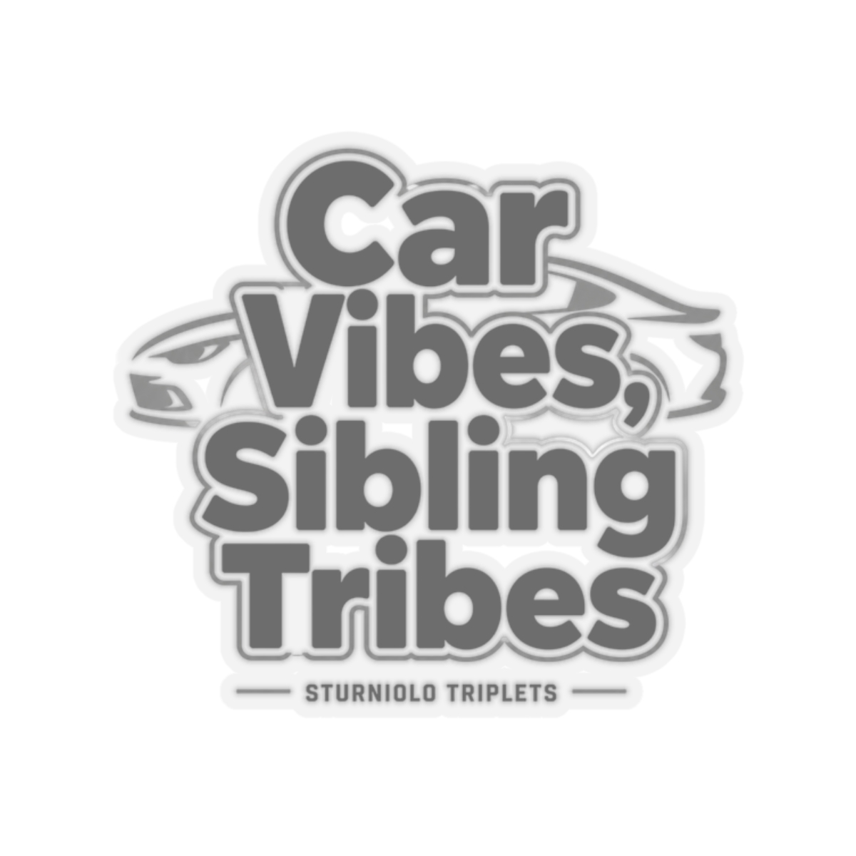 Sturniolo Triplets "Car Vibes, Sibling Tribes" Sticker