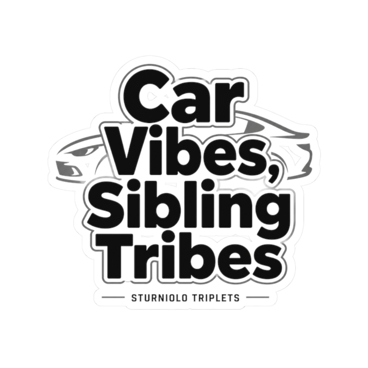Sturniolo Triplets "Car Vibes, Sibling Tribes" Sticker