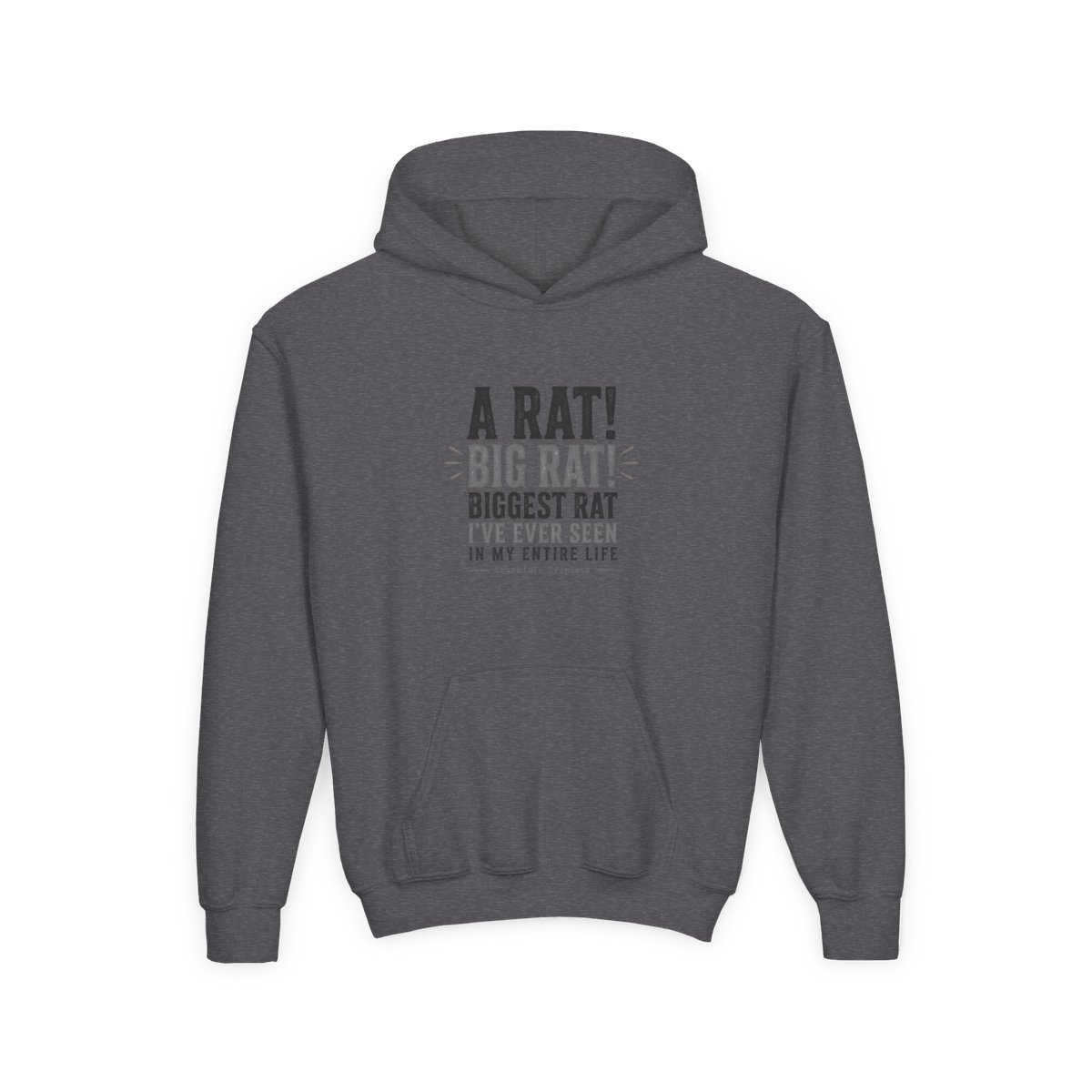 Sturniolo Triplets "A RAT! BIG RAT! BIGGEST RAT I" Kids Hoodie - alternate angle 3, merchandise