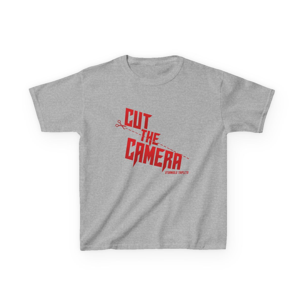 Sturniolo Triplets "Cut the Camera" Unisex Kids Tee - alternate angle 3, merchandise